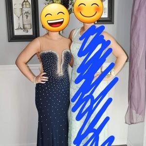 Navy blue prom dress